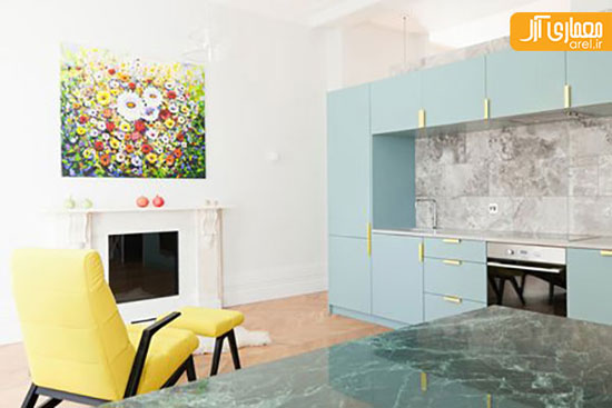 طراحی داخلی ساده و دلنشین یک آپارتمان به سبک ویکتوریایی