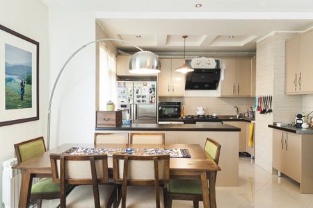 میز غذاخوری،دکوراسیون میز غذاخوری نور مناسب میز غذاخوری,بهترین نور میز غذاخوری
