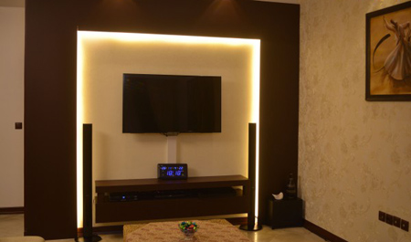 نصب تلویزیون روی دیوار،جای تلویزیون دیواری دکوراسیون و چیدمان تلویزیون دیواری,تلویزیون دیواری